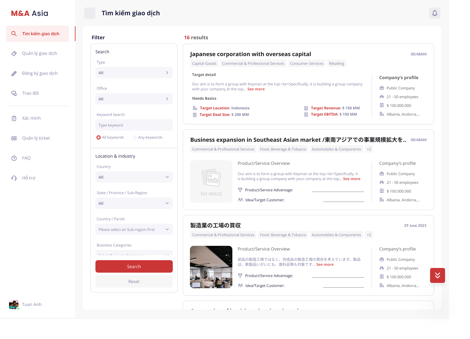 M&A Asia Deal Marketplace